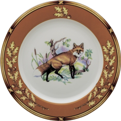 American Wildlife Fox Salad Plate