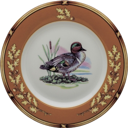 American Wildlife Wing Teal Salad Plate
