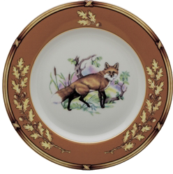 American Wildlife Fox Bread Plate