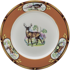 American Wildlife White Tail Buck Dinner Plate