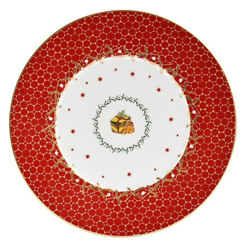 Noel Rouge Salad Plate - Red Gift