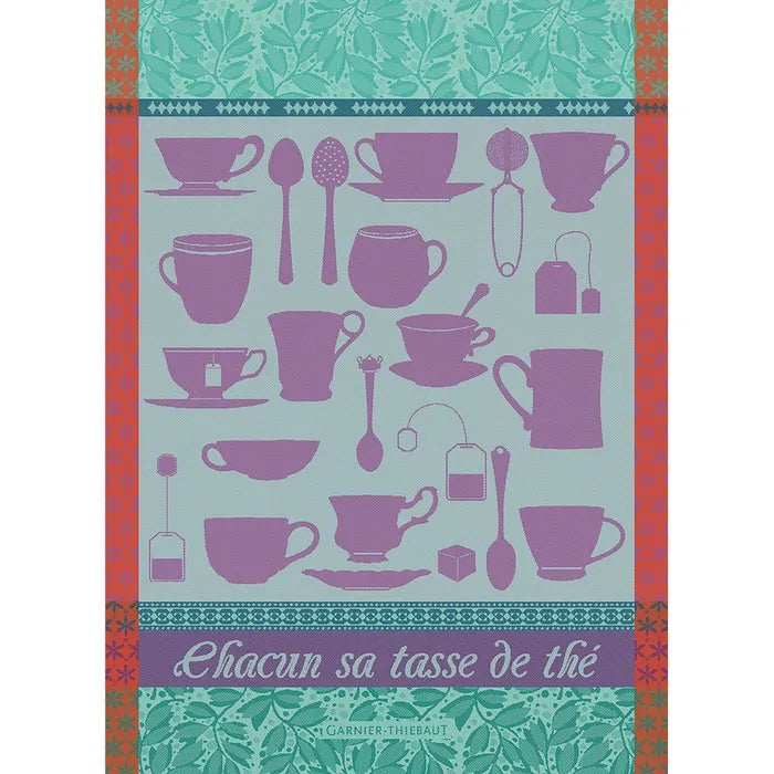 Kitchen Towel Chacun Sa Tasse Turquoise