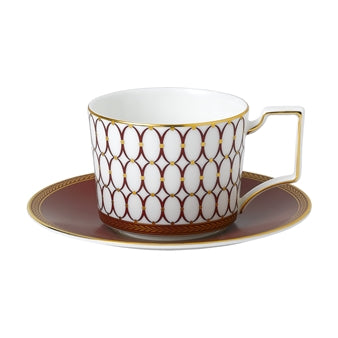Renaissance Red Cup and Saucer