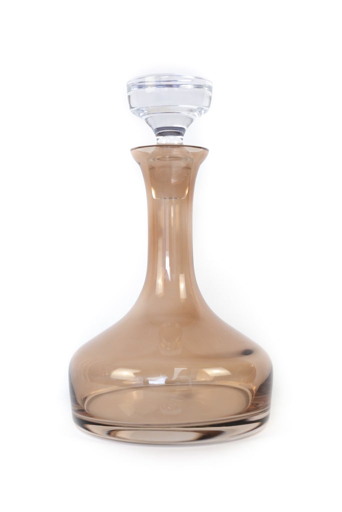 Estelle Colored Decanter - Vogue - Amber Smoke