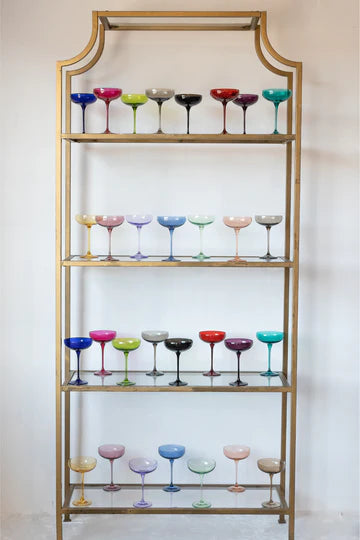 Estelle Colored Champagne Coupe - Set of 6