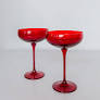 Estelle Colored Champagne Coupe - Set of 2