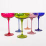 Estelle Colored Champagne Coupe - Set of 2