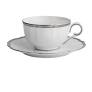 Colette Platinum Tea Cup and Saucer