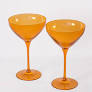 Estelle Colored Martini Glass - Set 2