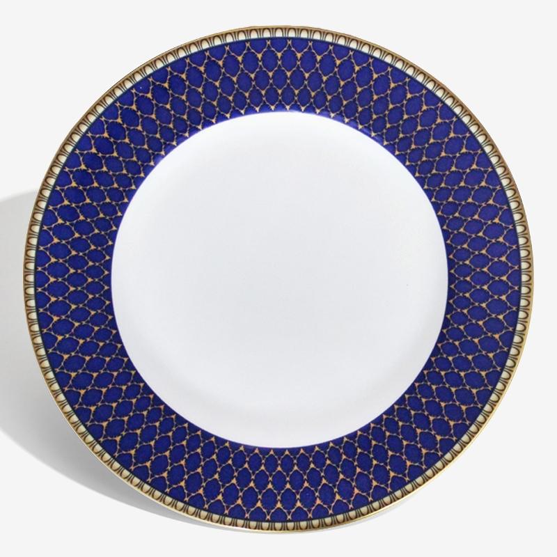 Antler Trellis - Midnight - Gold - 10" Dinner Plate