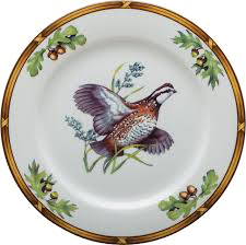 Game Birds Quail Dinner Plate