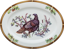 Julie Wear Game Birds Wild Turkey Platter