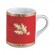 Julie Wear Gold Oak Red Mug