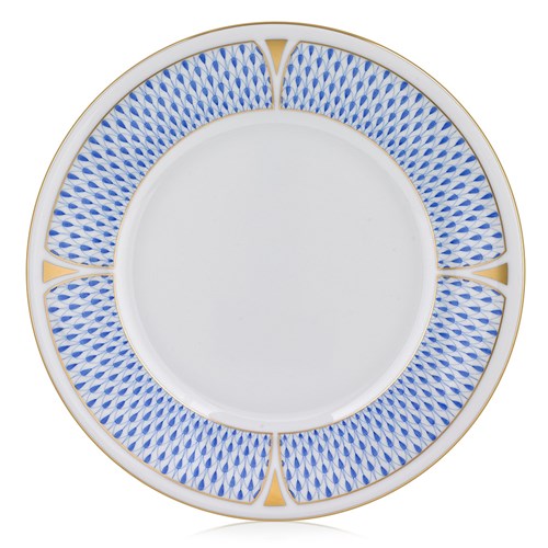 Art Deco Blue Bread and Butter Plate