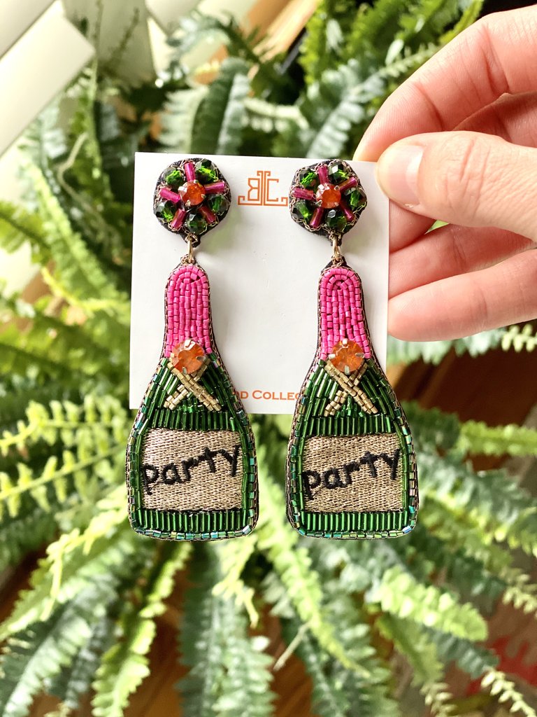 Party Champagne Earrings