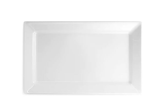 Diamond White Melamine Rectangular Large Platter