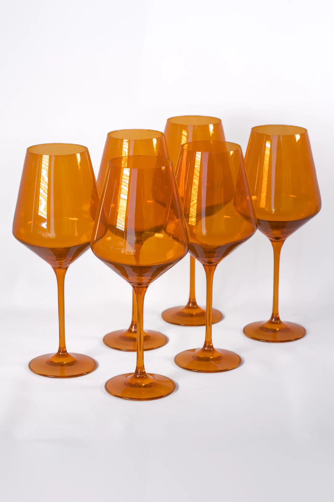 Estelle Colored Wine Stemmed Glasses - Set of 6 {Pastel Mixed Set}