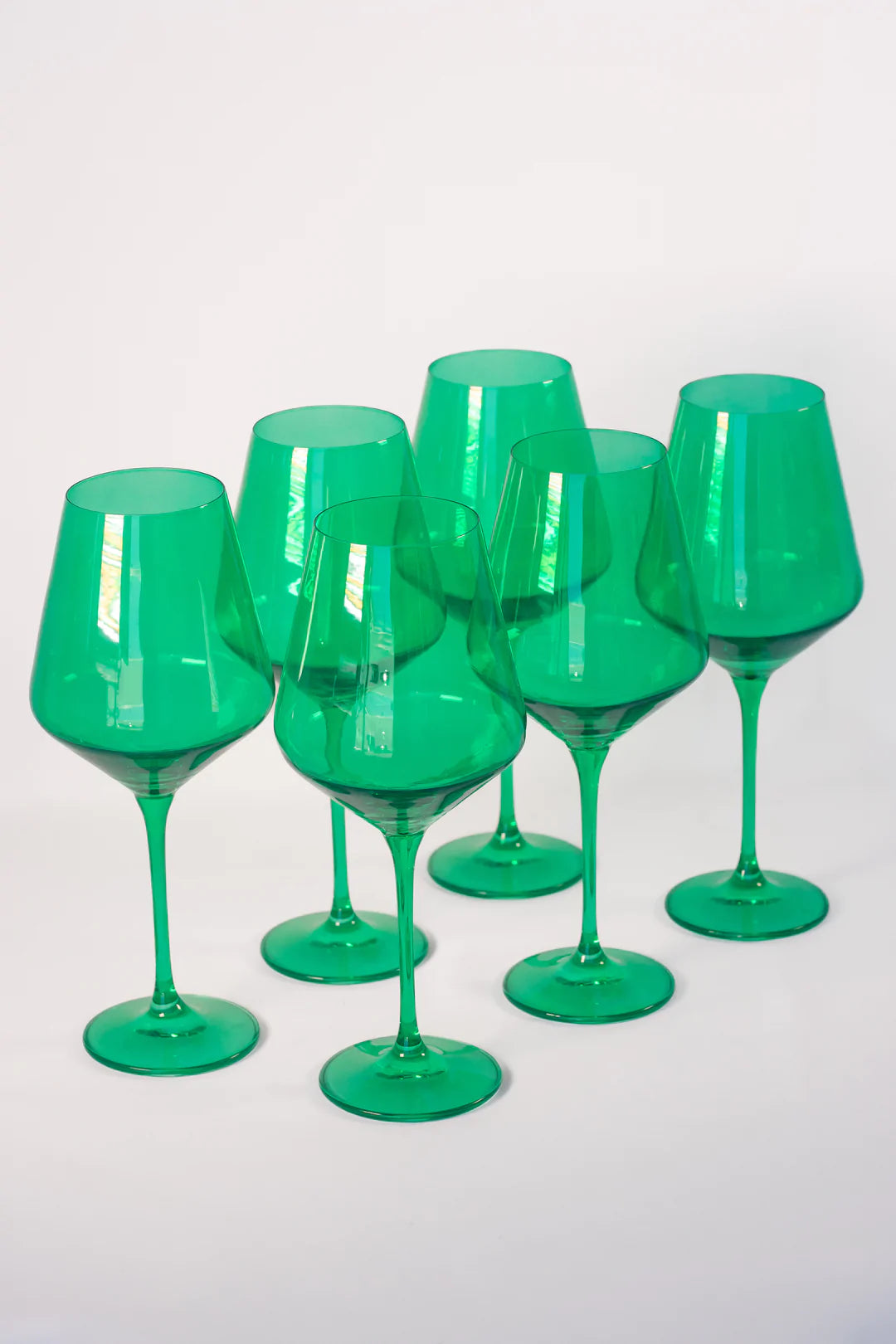 Estelle Colored Wine Stemmed Glasses - Set of 2 {Teal}