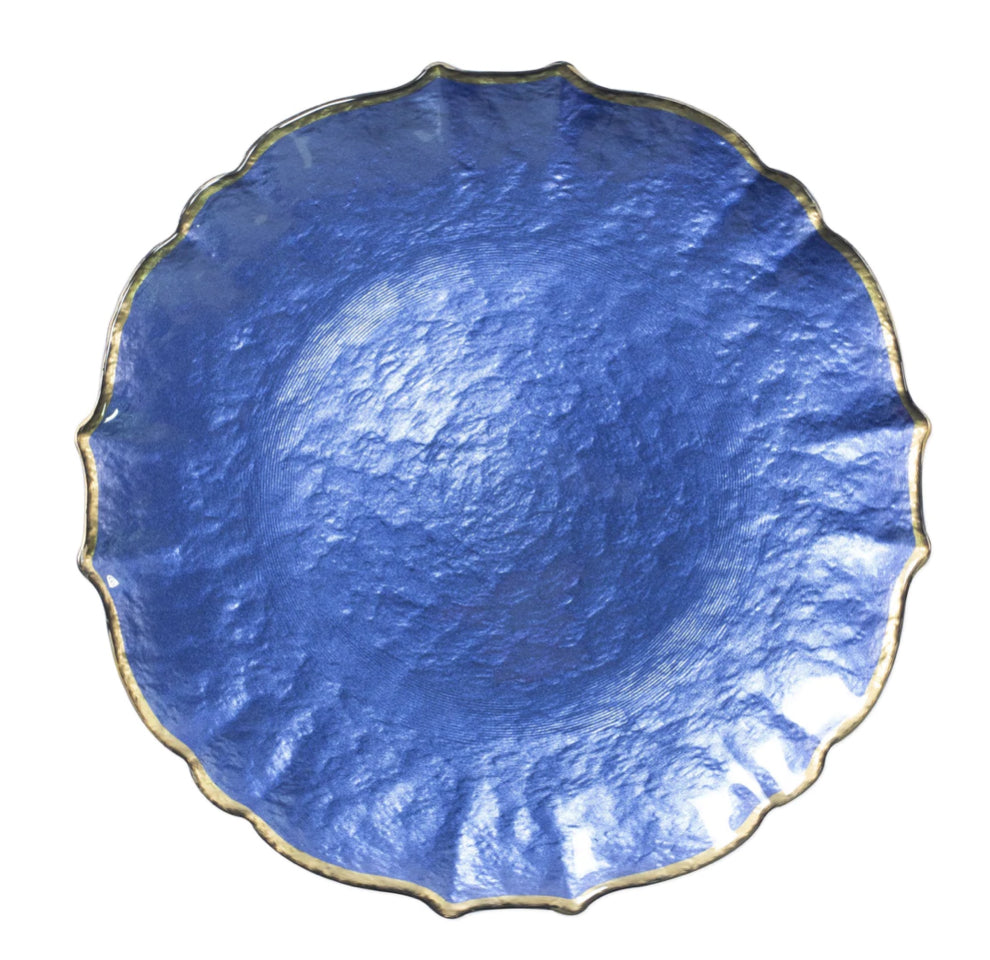 Baroque Glass Service Plate/Charger