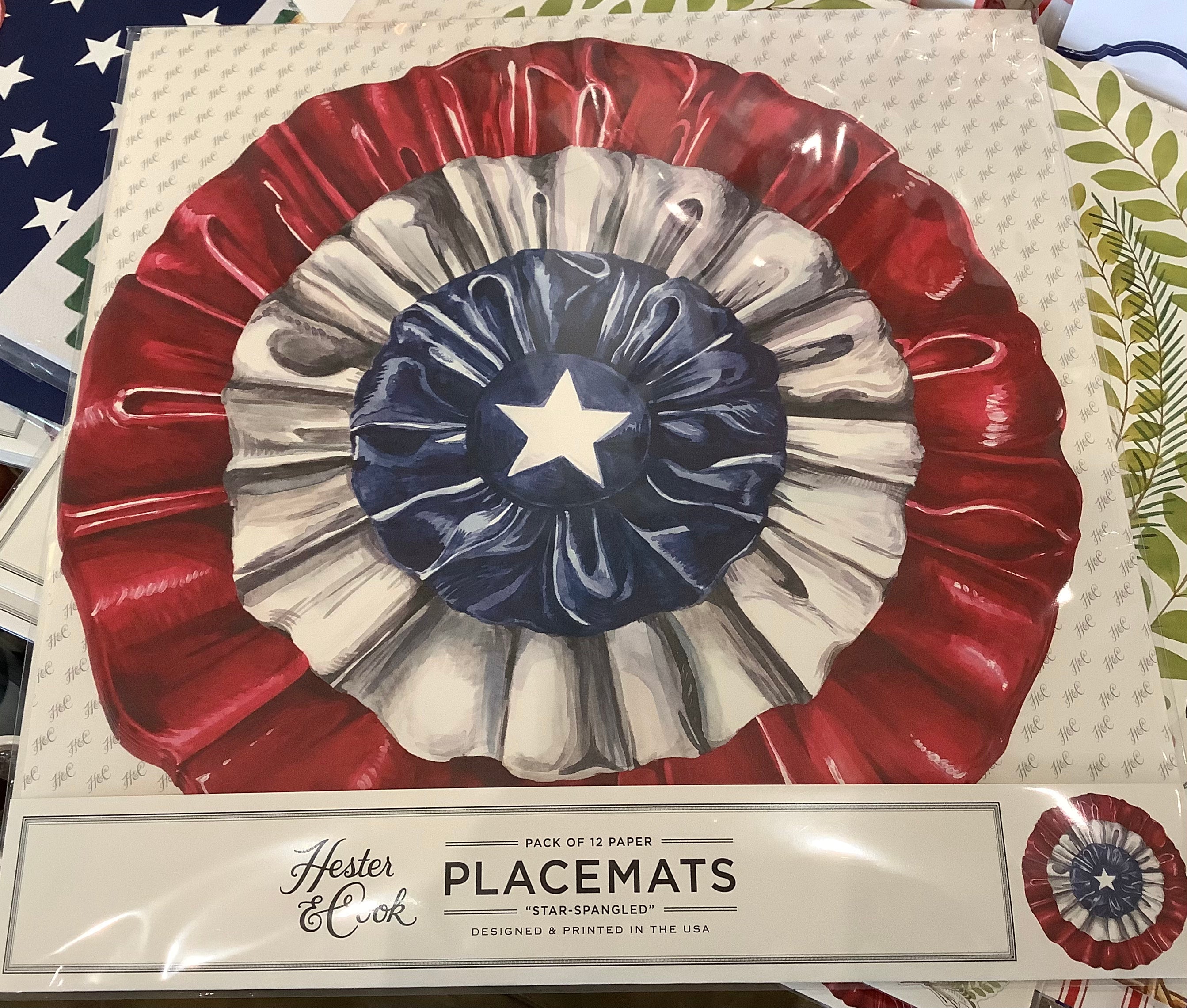Star-Spangled Die Cut Paper Placemat