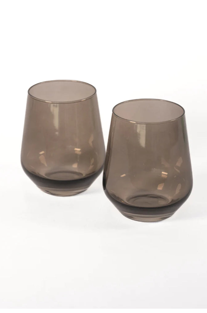 Estelle Colored Wine Stemless - Set of 2
