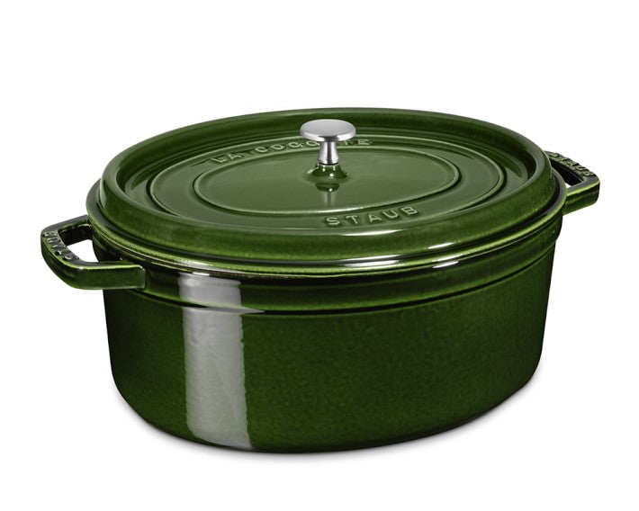 Staub Cast Iron 5.75-qt Coq au Vin Cocotte - Basil