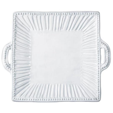 Vietri Incanto Stripe Handled Square Platter
