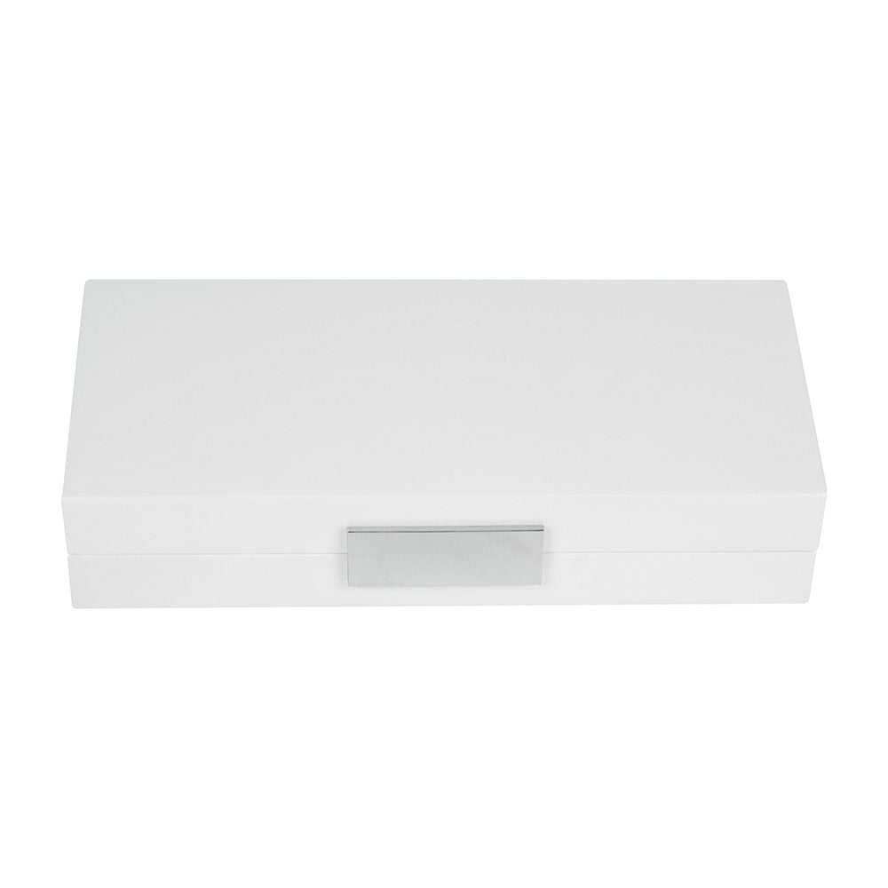 8x11 Box White & Silver
