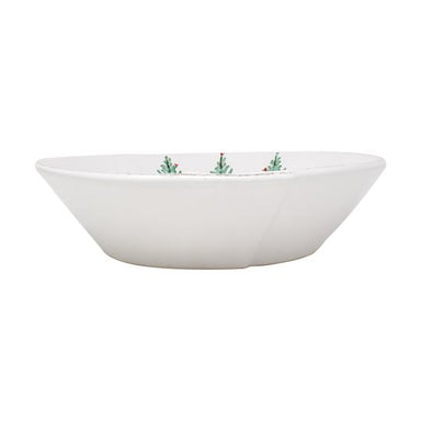 Vietri Lastra Holiday Large Shallow Serving Bowl