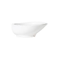 Vietri Lastra White Medium Oval Bowl