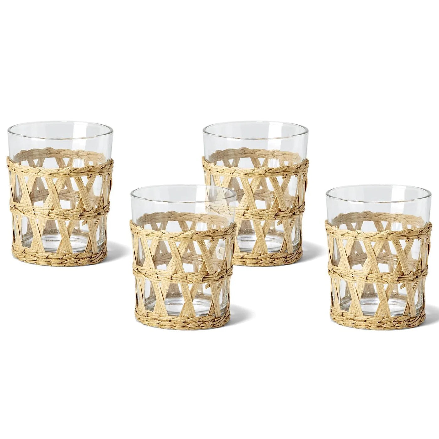 Lattice Double Old Fashioned Set of 4