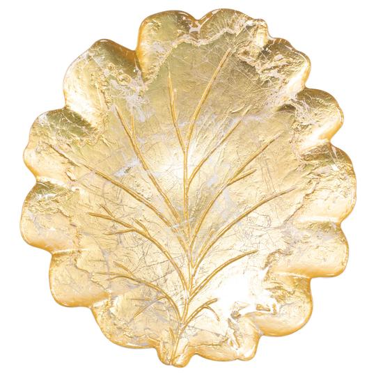 Vietri Moon Glass Leaf Platter
