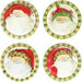 Vietri Old St. Nick Assorted Round Salad Plates - Set of 4