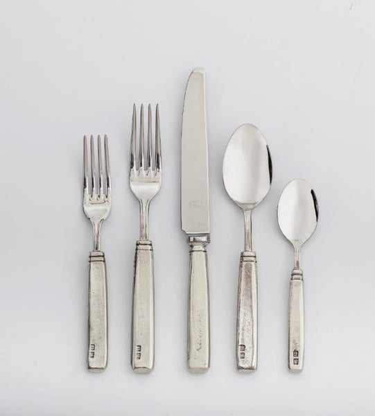 Vintage Pewter 5 Piece Flatware Set – Nickey Kehoe Inc.