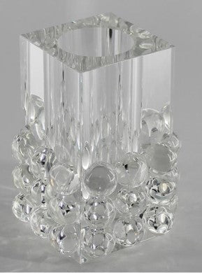 Crystal Glass Square Vase Balls