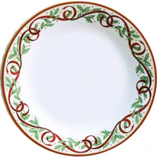 Winter Festival White Salad Plate