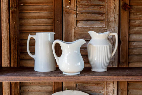 Pitcher Cream Ceramic Set/3