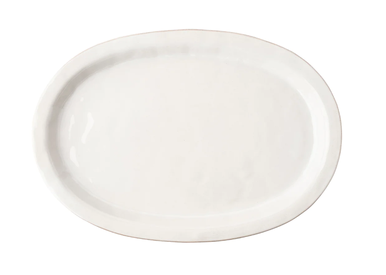 Puro Whitewash 16" Oval Platter