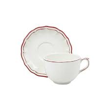 Filet Rouge Jumbo Cup and Saucer