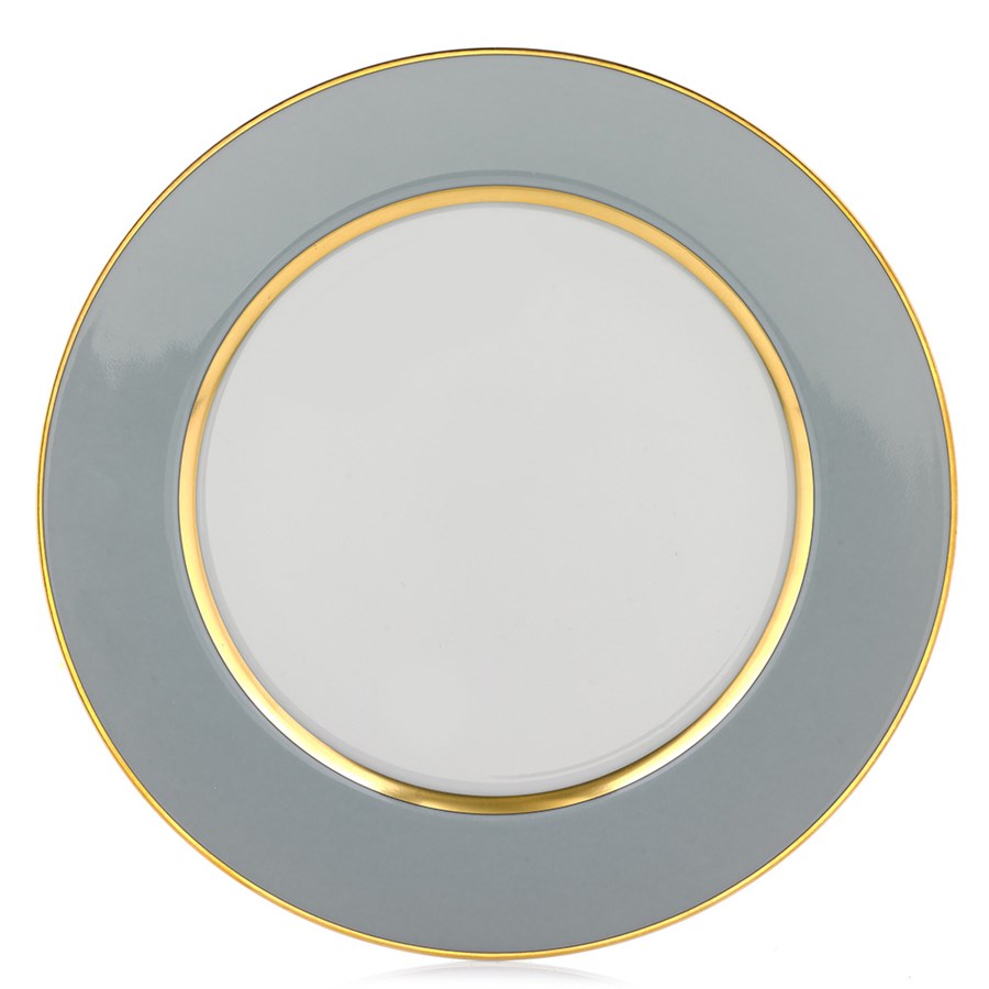 Mak Grey Gold Dinner Plate
