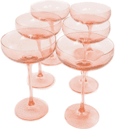 Estelle Colored Champagne Coupe - Set of 2