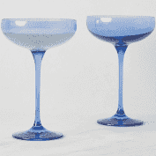 Estelle Colored Champagne Coupe - Set of 2