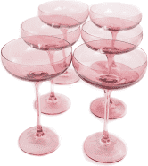 Estelle Colored Champagne Coupe - Set of 2