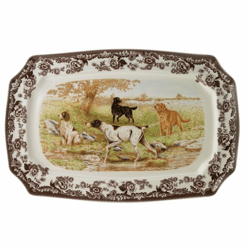 Woodland Hunting Dogs -  Rectangular Platter (All Dogs)