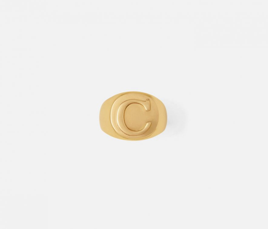 Clark Monogram Napkin Ring "C"