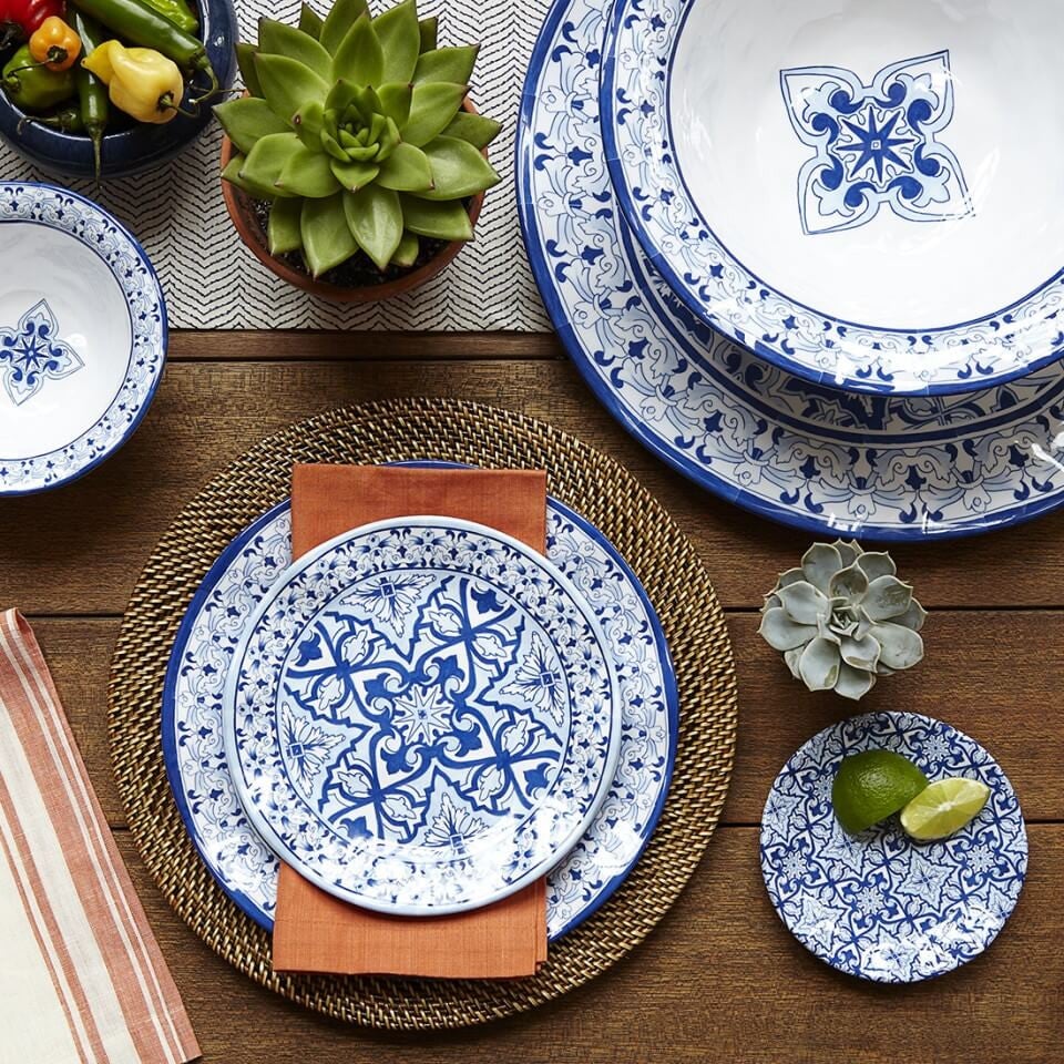 Talavera Azul Blue Dinner Plate